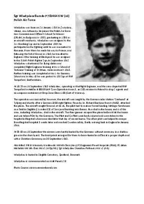 A preview of a PDF biography for Barzdo, Wladyslaw